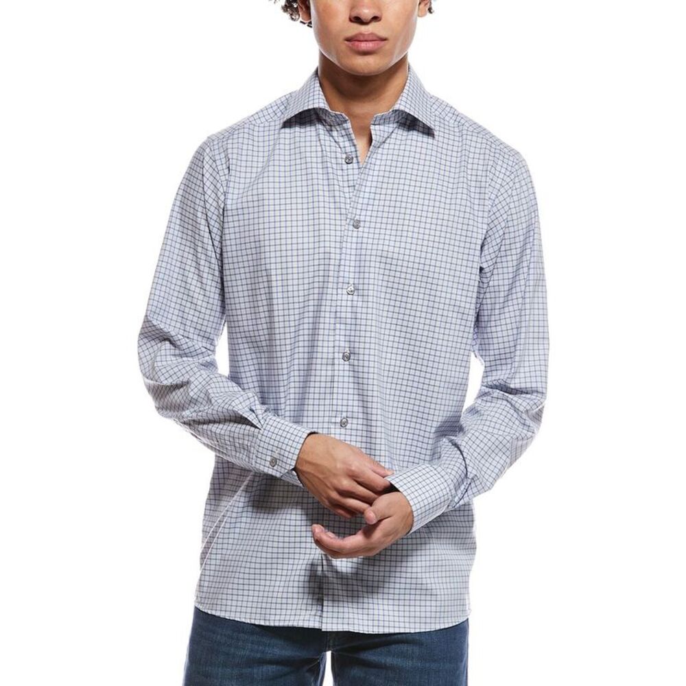 Eton Mens  Contemporary Fit Shirt, Blue